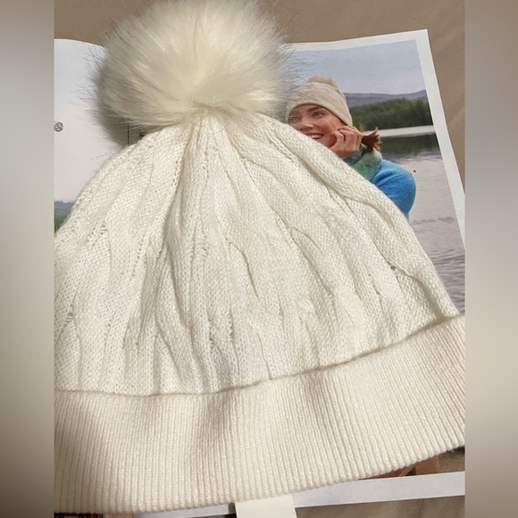 New - Talbots cable cozy beanie - Picture 2 of 4